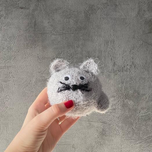 Bola de gato gris