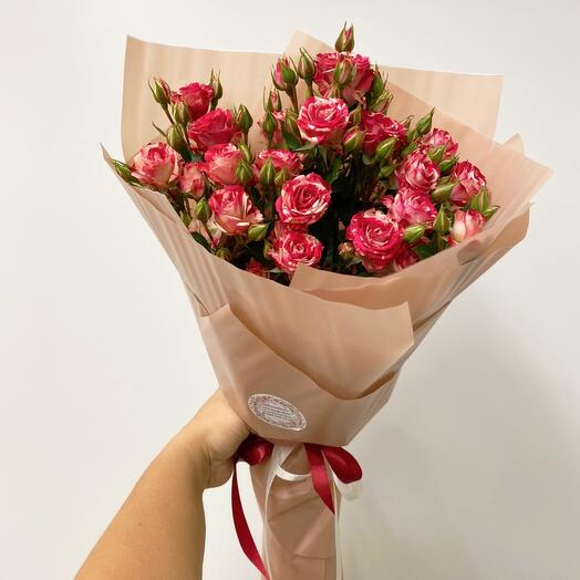 Ramo de rosas arbustivas "hielo y fuego"🔥