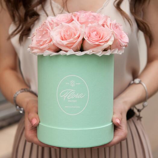Demi Hatbox "Roses Kenya Pink" GREEN