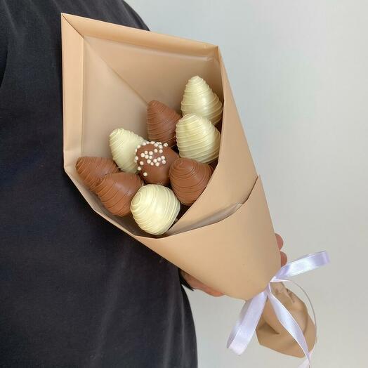 Букет из клубники в шоколаде "Brown Choice"