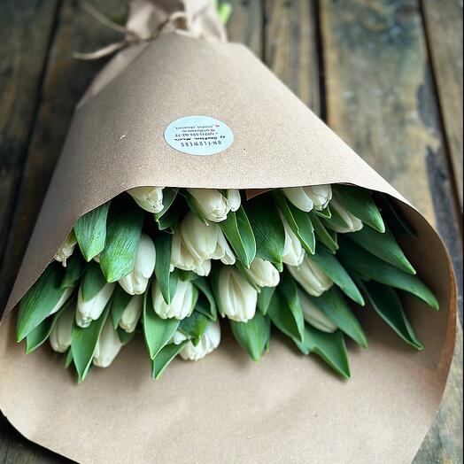 White tulips