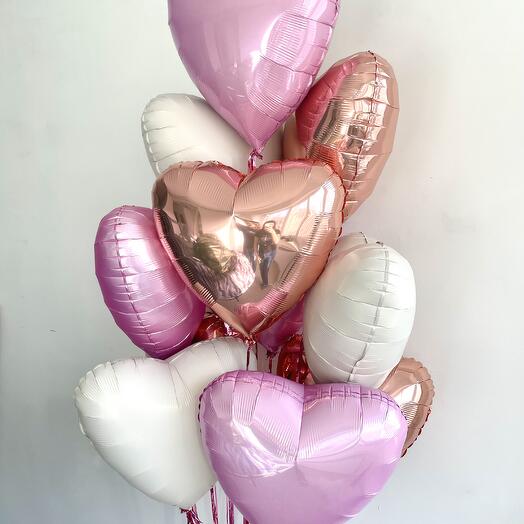 Composition of 10 hearts