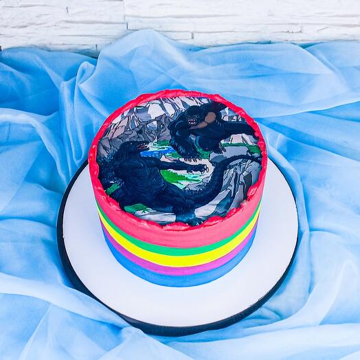 Pastel para los amantes de los dinosaurios