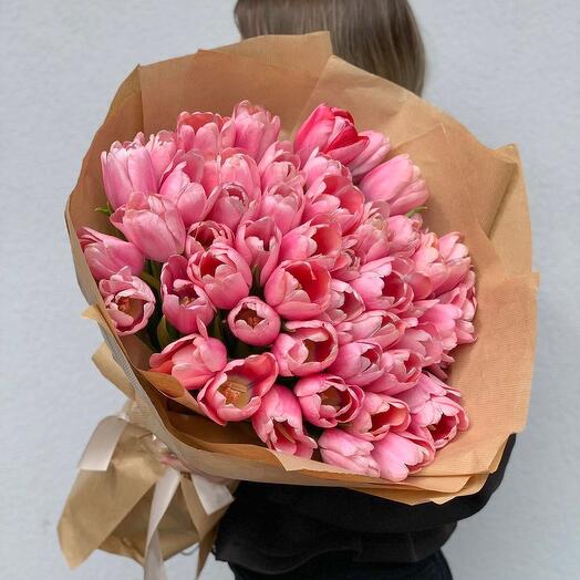Pink tulips