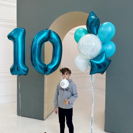 Композиция из шаров Чарующий цвет