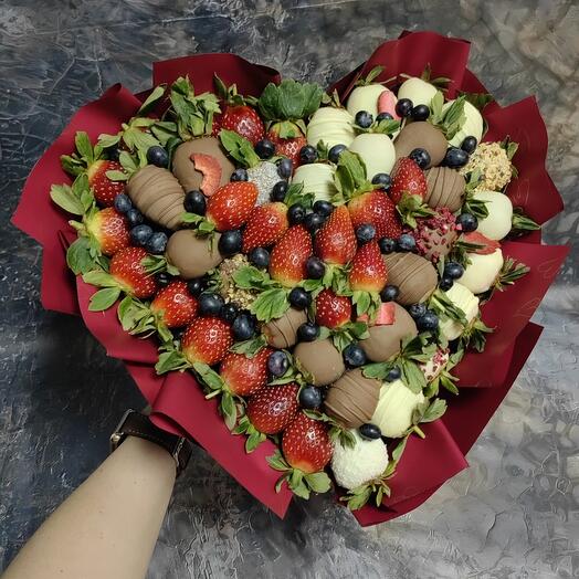 Corazón de fresa