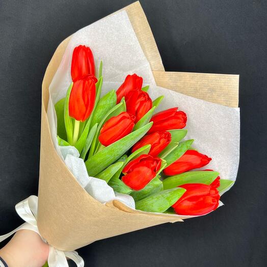 Тюльпаны красные🌷