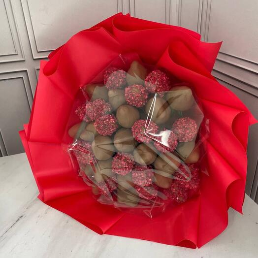 Букет 006 из клубники в шоколаде размер L(1000грамм)