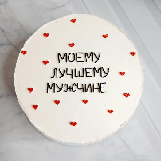 Бенто торт 750гр в подарок мужчине на 23 февраля