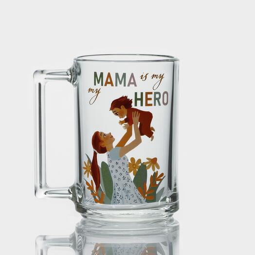 Мама is my HERO 320 мл ( Маме) бокал, кружка