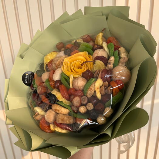 Bouquet of assorted dried fruits and nuts
