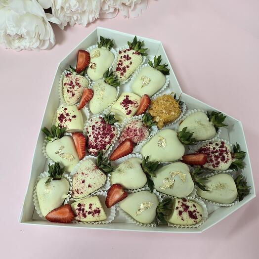 Бокс клубника + банан в шоколаде