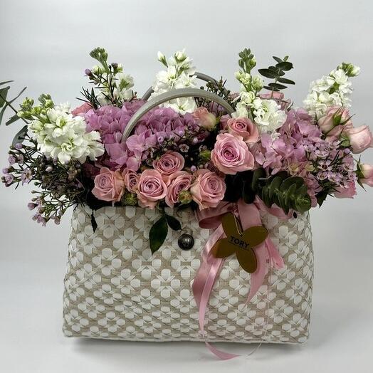 Flowers in a bag "The luxury of tenderness"