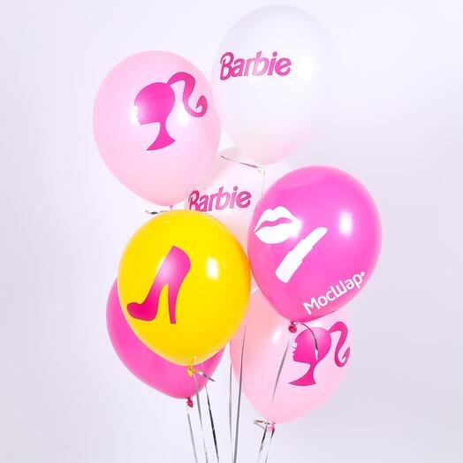 Набор воздушных шаров Барби Barbie 7 шт