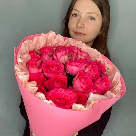 Букет "Розовое счастье"
