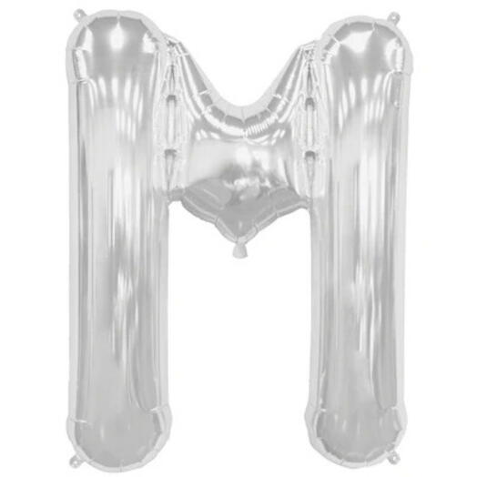 Letter M Silver Foil Balloon -5309