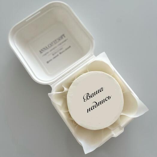 Бенто-торт с Вашим дизайном , простая надпись (до 4 слов, 3-х цветов) , сердечки