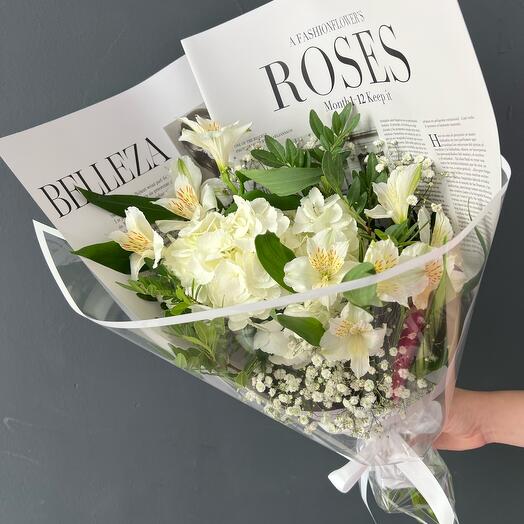 Ramo con Hortensia blanca 🤍