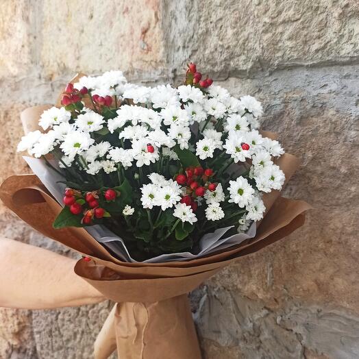 Летний букет с ягодами