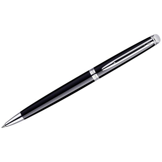 Ручка шариковая WATERMAN Hemisphere Mars Black CT, корпус черный, детали палладиевое покрытие, синяя
