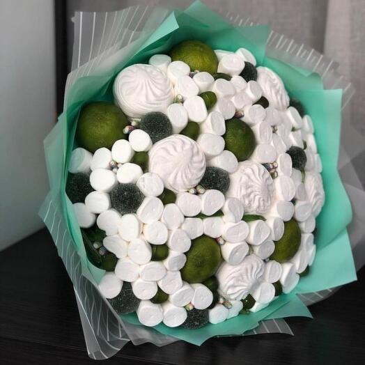 Букет из зефира с лаймом
