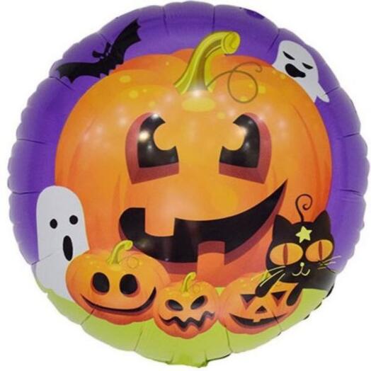 Фольгированный круглый шар Хеллоуин Halloween
