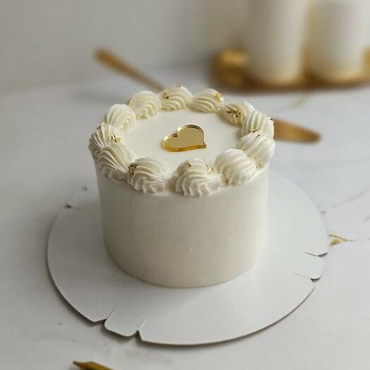 ПП бенто торт минималистичный с сердечком