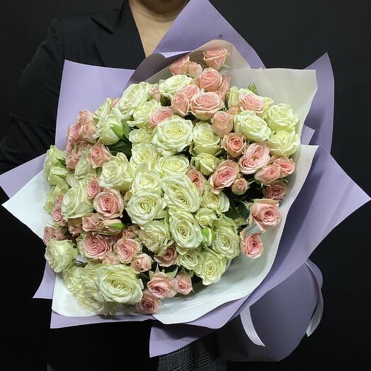 Микс кустовых роз
