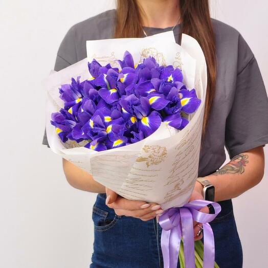 Incredibly bright irises, 21 pieces