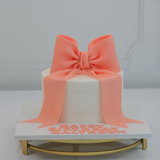 Ribbon Cake Design for a Beautiful Lady s Birthday