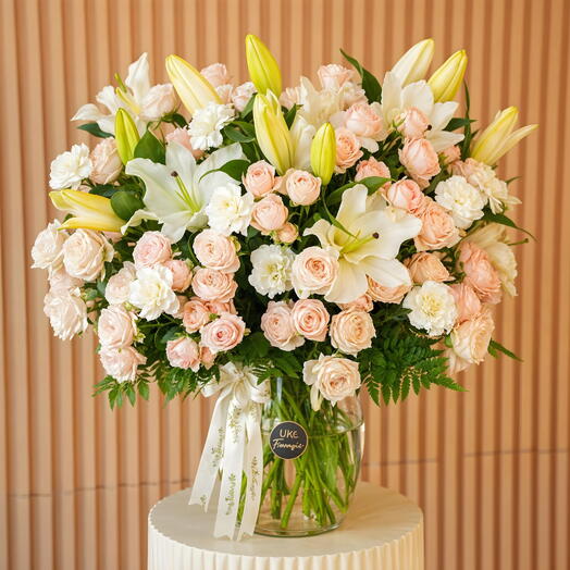 Elegant Lilies Vase Arrangement