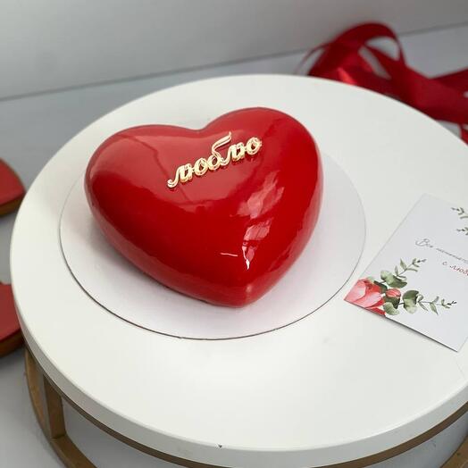 Муссовый торт на 14 февраля