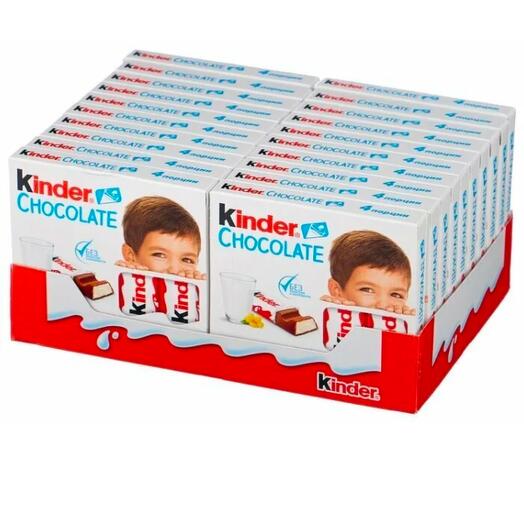 Шоколад киндер 20 штук