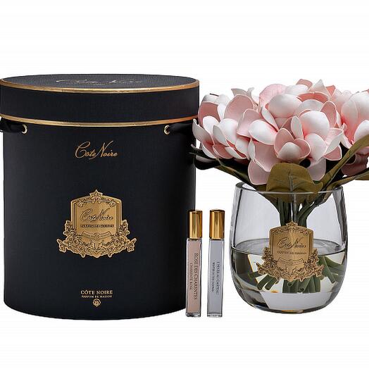 96CN-RG0002 Диффузор Magnolia pink , спрей Winter in Chatou 10ml + спрей Charente rose 10ml в упак