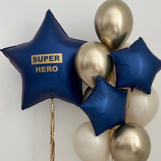 Фонтан из шаров Super парень