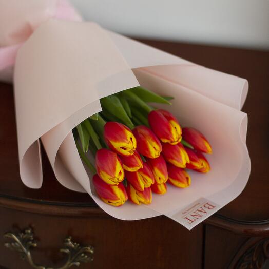 15 тюльпанов огненных