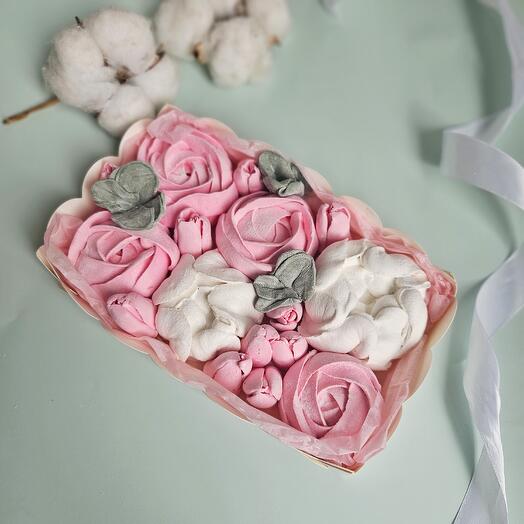 Зефирные цветы комплимент