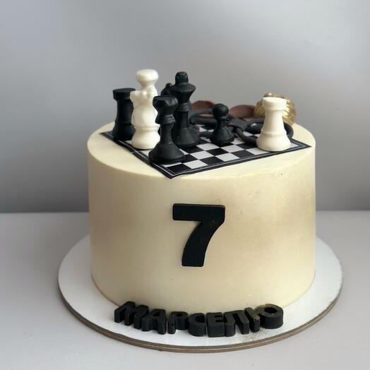 Торт для юных/взрослых шахматистов на день рождения 😍