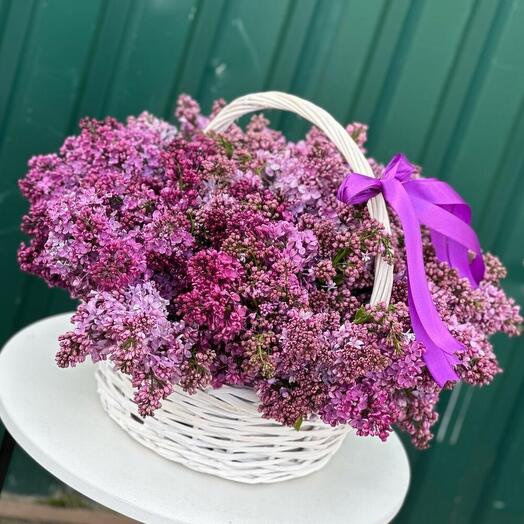 Сирень в корзине