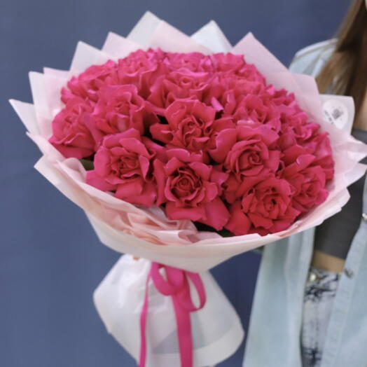 21 роза в технике haute fleur