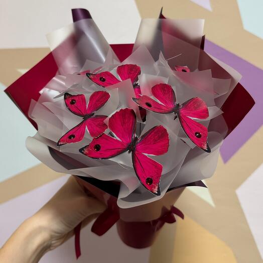 Mini ramo de 7 mariposas