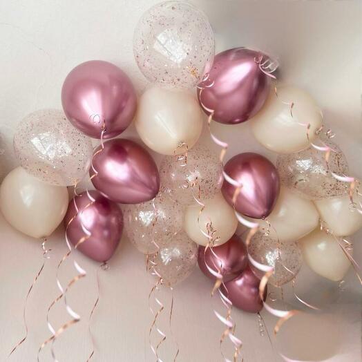 Шары под потолок 21шт «Бисквит»