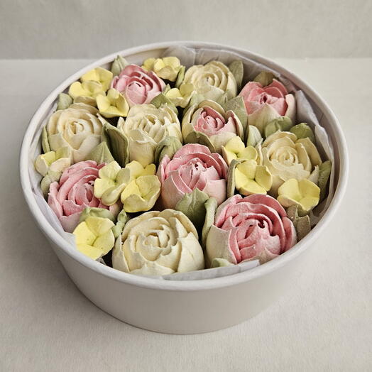 Зефирные цветы с соцветием