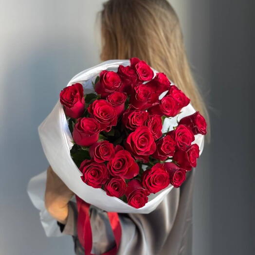 Букет 25 красные розы ХИТ 🌹