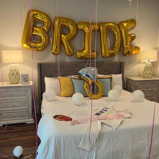 Набор шаров bride + кольцо на девичник