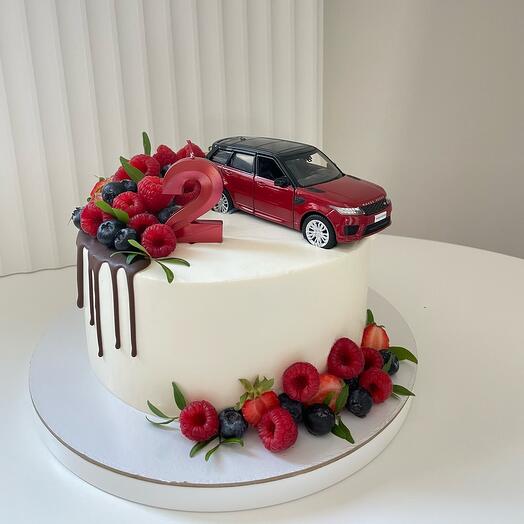 Детский торт с машиной