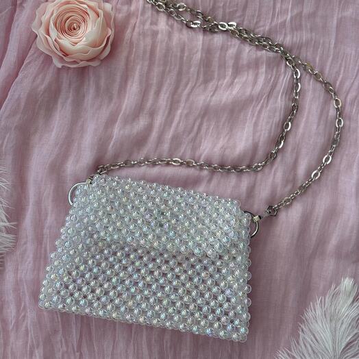 Сумка из акриловых бусин