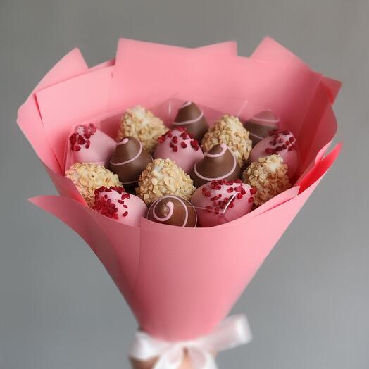 Ramo de fresa en chocolate 15pcs