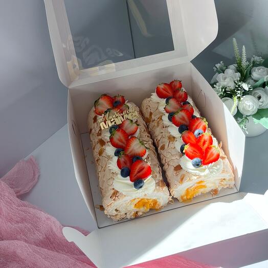 Меренговый рулет для мамы