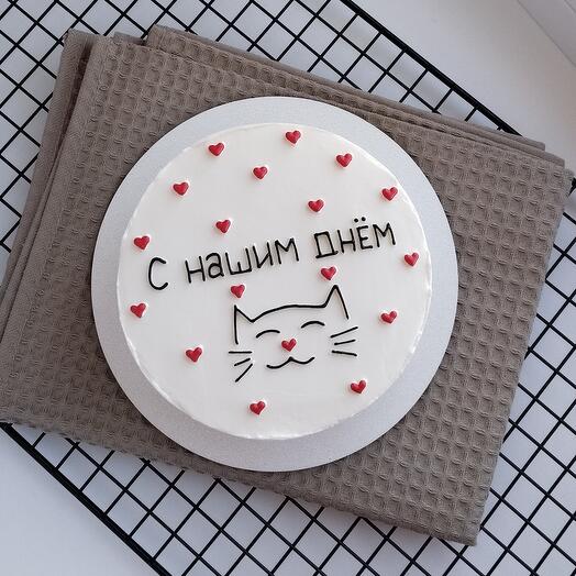 Бенто торт С нашим днем на годовщину